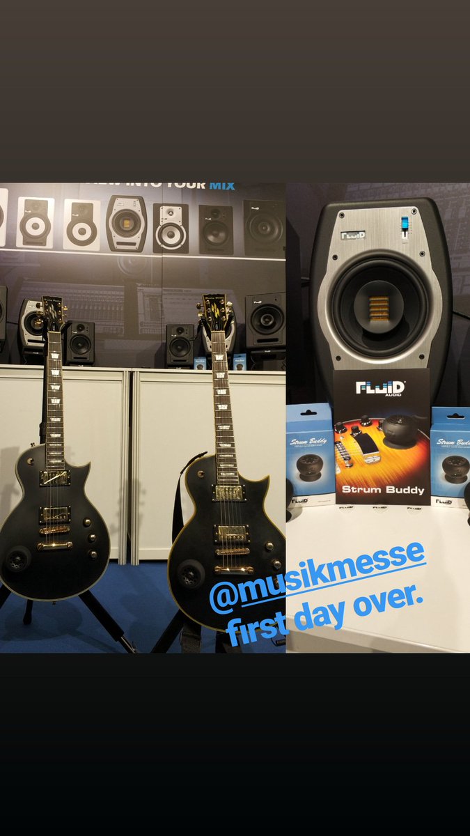 We had a great first day at @musikmesse. We will be here all week, so drop by our booth F11 in Hall 4.1, you won't be disappointed. #musikmesse2018 #fluidaudio #strumbuddy #fpx7 #studiomonitors #guitaramp @FluidAudioDE @ProMusicals @mixware @Erikson_Audio @KimlengAudio @storedj