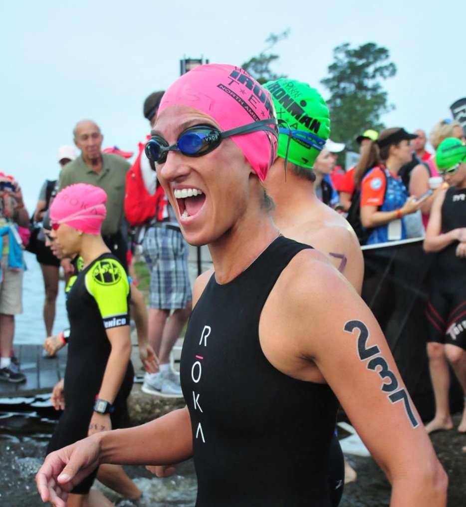 Who's excited for Ironman Texas? Now that the bib list is up, it's time to order your #IronTats. Come race day, you too can enter the water as excited as <a href="/CoachJenRulon/">Jennifer Rulon, MS</a>.

#IMTX #IronmanTri #Triathlon #TriTats #SwimBikeRun #Triathlete #BeBetter #LookLikeAPro