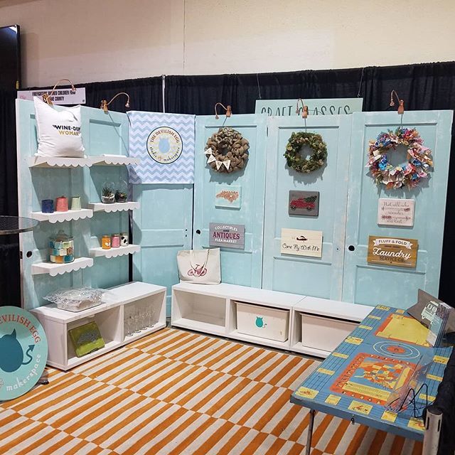 TheDevilishEgg's tweet photo. The booth is coming together! Come see it at the Southern Women's Show starting Friday.
#southernwomensshowraleigh #maskestuff #hatchyourcreativity https://t.co/nRcNWJP5PS https://t.co/YMUtWtPj8h