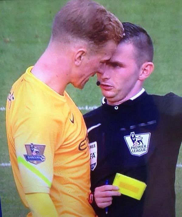 Just a reminder that Michael Oliver didn't send Joe Hart off for this, but did send off Gigi Buffon tonight. 🤔