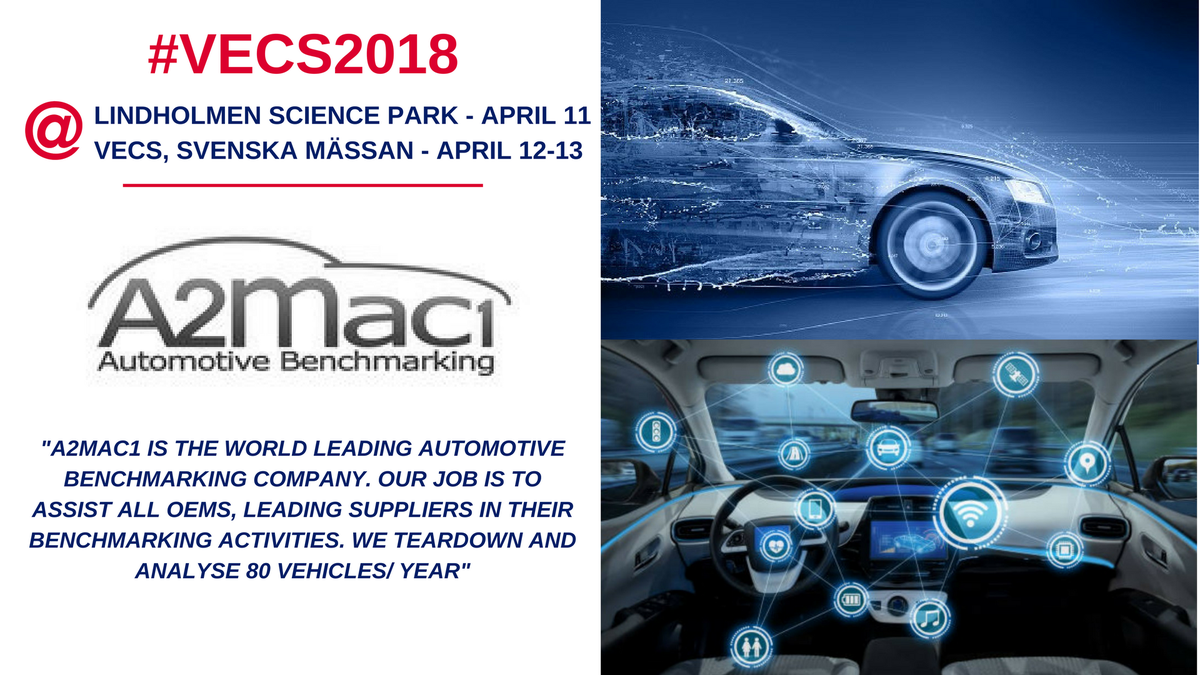 AllexBF17's tweet photo. Tomorrow meet #A2Mac1 world leader in #automotive #benchmarking @svenskamassan for #VecsGbg  ! +170 majors manufacturers &amp; suppliers work with them, what about you ?

More info this way --> https://t.co/0cM9MdqjEh 

#vecs2018 #supplychain #automotivebenchmarking #costefficiency https://t.co/C94xohN3jO