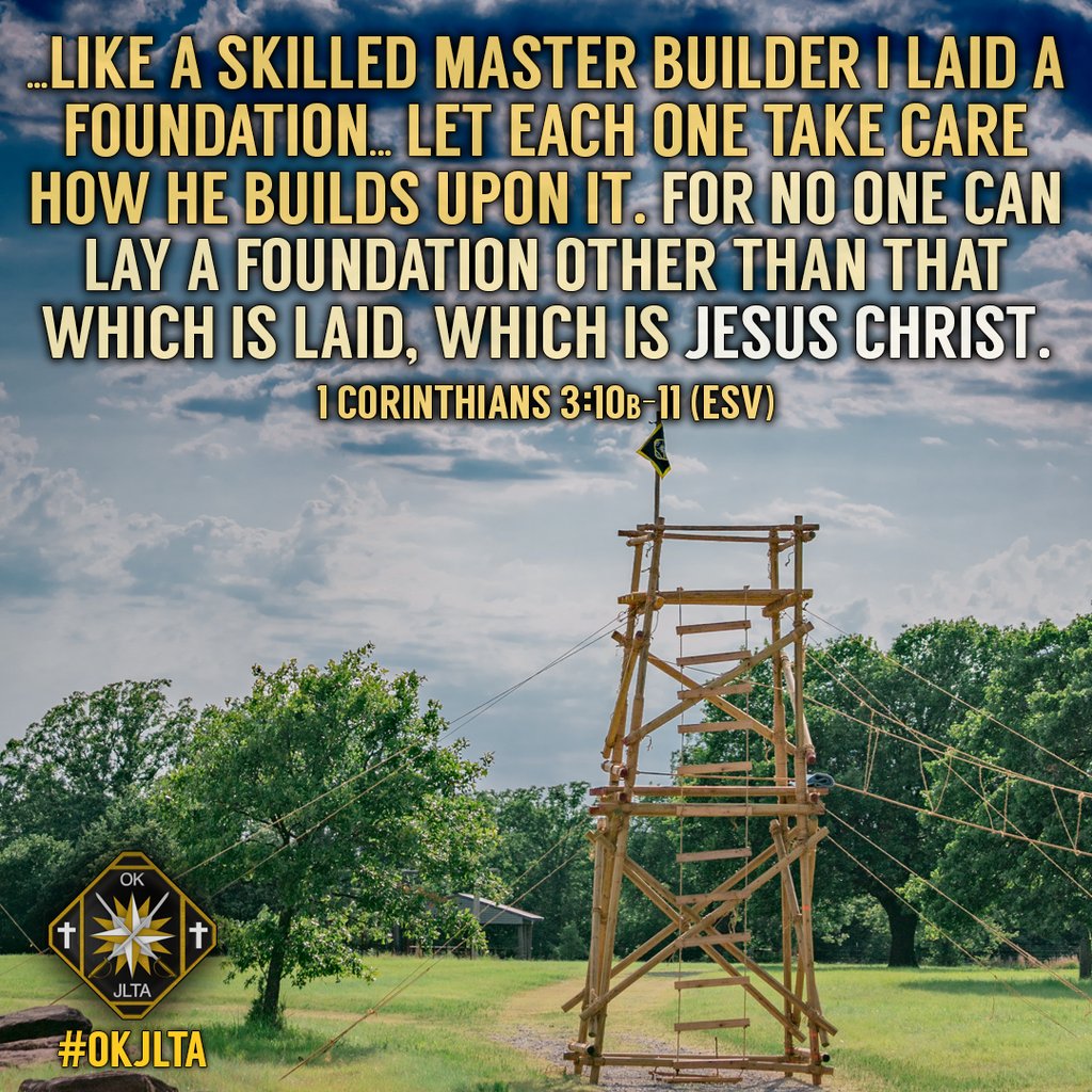 OKJLTA's tweet photo. Building a tower is good, fun, and an overall great experience for the boys, but of immensely greater value is building them up in Christ. That, more than any tower of wood which will be dismantled, is of lasting value.

#OKJLTA #RoyalRangers #Scripture #ServantLeadership https://t.co/Q4xUHXY5Ql