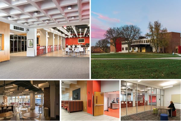 WebCPM's tweet image. University of Hartford: E. Clayton Gengras Family Student Union @UofHartford @SLAMcollab #RecreationalSpace #CampusArchitecture 
webcpm.com/Articles/2018/…