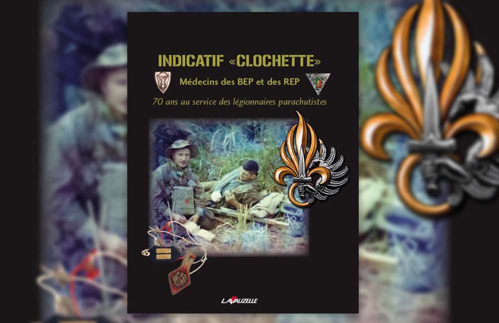 santearmees's tweet image. « Clochette » indicatif radio des médecins militaires des légionnaires parachutistes ! 👉demain le livre écrit par le médecin en chef Luc 📕👏! Tous les fonds sont reversés aux associations militaires des blessés de guerre #FiersDeNosSoldats #BlessésDeGuerre