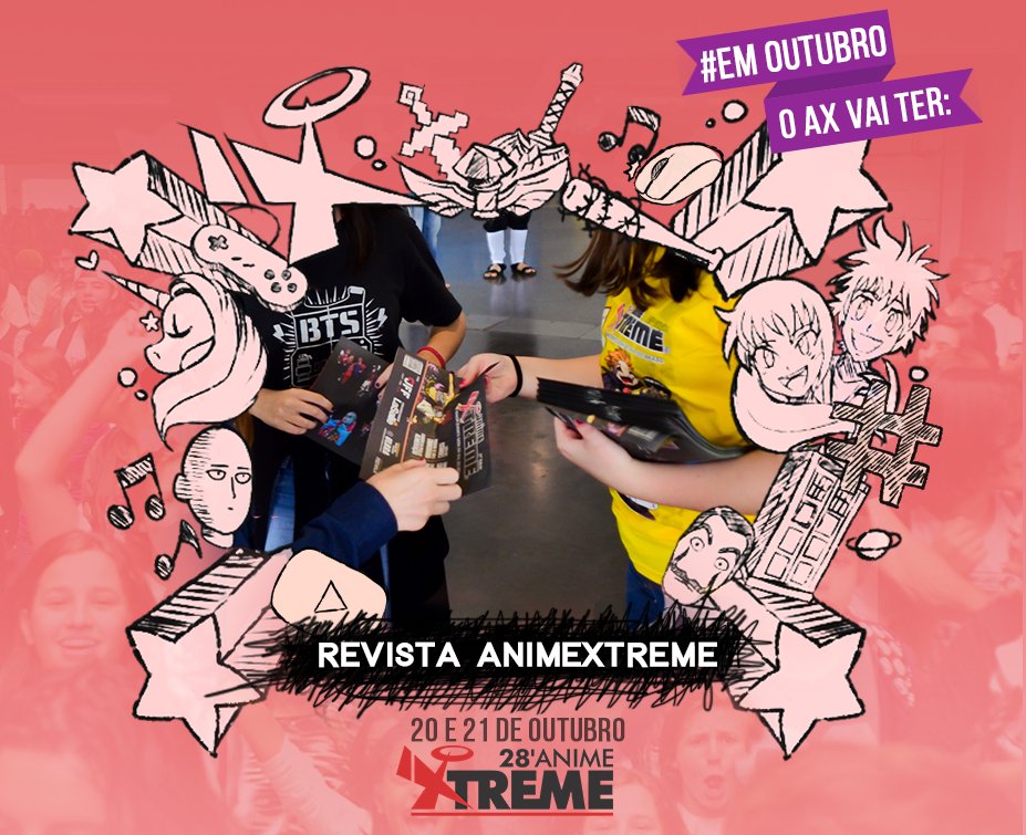 _Animextreme's tweet photo. O #Animextreme acontecerá nos dias 20 e 21 de Outubro no Centro de Eventos FIERGS em Porto Alegre/RS. ♥
Confirme presença https://t.co/NKzp31TFsO
#OutubroVaiTer #VemProAX #MelhorEvento #AmamosVocês https://t.co/KY1ueSkVfG