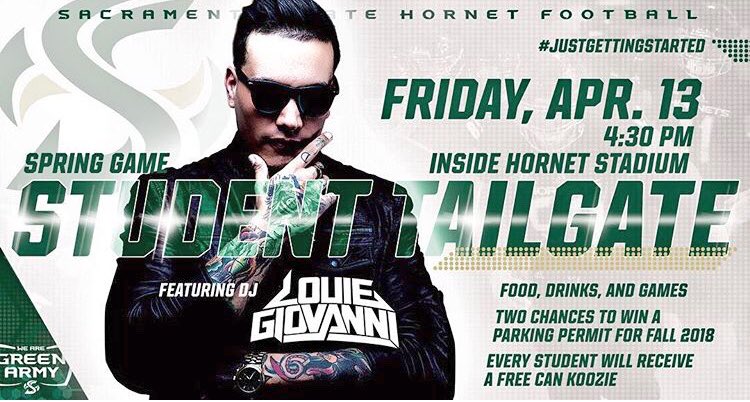 🚨Attention Sac State Students 🚨  This Friday @ 4:30 come out and support your fellow Hornets! First SPRING GAME ladies and gentlemen you don’t want to miss this!!! 🐝 #StingersUp #JustGettingStarted  <a href="/SacHornetsFB/">Sac State Football</a> <a href="/GrnArmy/">We Are Green Army</a>