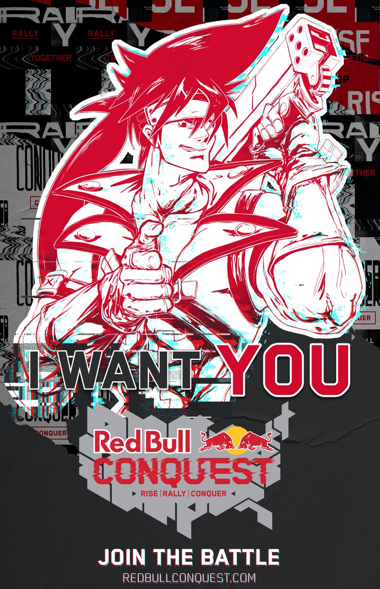 aksysgames's tweet image. First off, we super excited to be partnering with @redbull and @redbullesports for #RedBullConquest! With #GGXrdREV2, #SFV, and #Tekken7 in the mix, there’s something for everyone. Sign up for fame and glory here: 

smash.gg/red-bull-conqu…

We want YOU! ...to sign up. Right now.