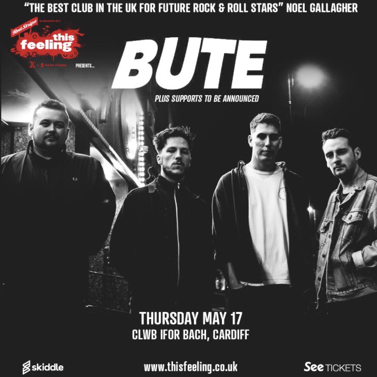 buteweare's tweet image. 🚀🚀ANNOUNCEMENT 2🚀🚀
We are thrilled to announce our debut headline show, next month at @ClwbIforBach, all thanks to the amazing guys over at @This_Feeling 

Tickets on sale now // Link in bio