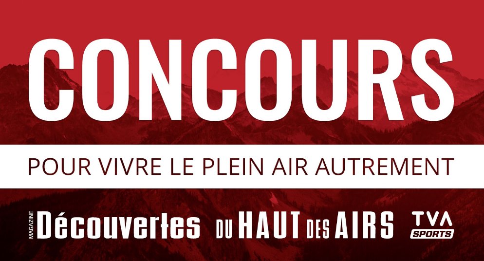 DecouvertesMag's tweet photo. CONCOURS - Vous avez jusqu'au 29 avril pour vous inscrire au concours que nous avons lancé au Salon Aventure Plein Air.

Inscrivez-vous dès maintenant:
https://t.co/aYvbPuGm9P https://t.co/VYApW9OcVG