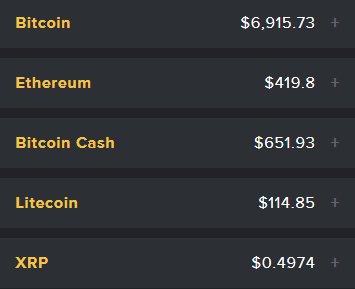 أسعار الإغلاق لأهم العملات - 11 أبريل 2018
#بيتكوين
