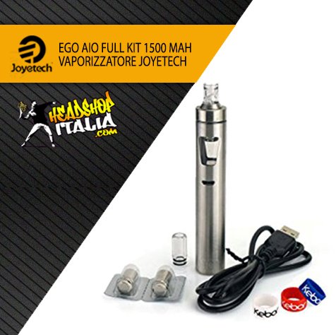 VAPORIZZATORE - EGO AIO 1500mah 💨💨💨
 🚀 Spedizione in 24/48 h 🚛
 su headshopitalia.com
 #vaporizzatore #joyetech #ego #aio #argento #2ml #cool #headshop #italia