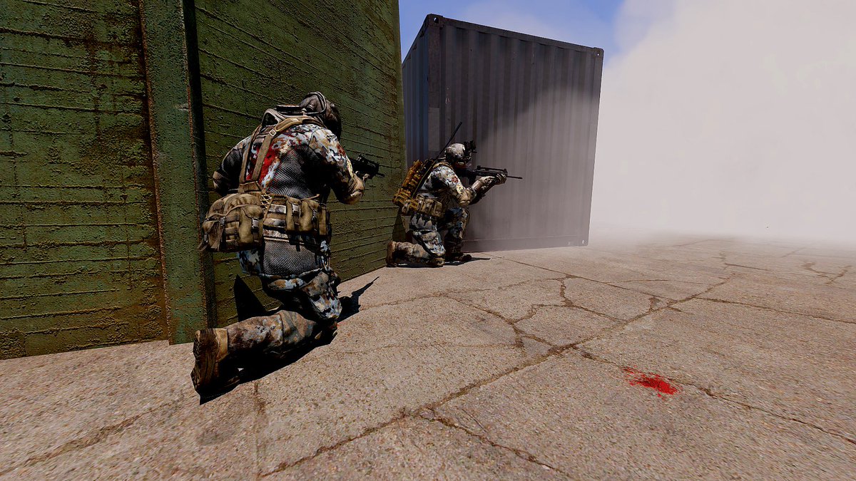broma3arma's tweet photo. Winding down after a long operation with some quick burst TvT rounds is always good fun. Advance alongside your brothers in arms to shut down the other side ASAP. Stay sharp! #BromA #arma3 @bohemiainteract @Arma3official #BromA3 #Arma #community #TvT #MindYourStep https://t.co/UpuatDH3GU