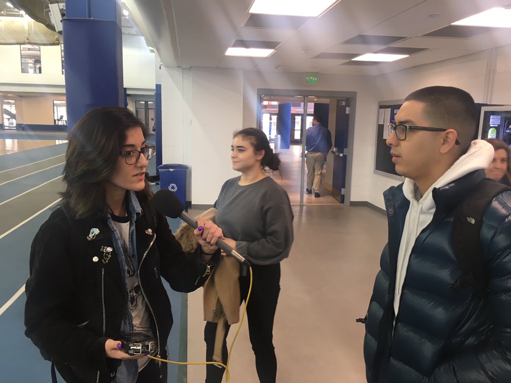 glennschuck's tweet photo. More " Man on Street" reporting for @wsounews students. @WSOU   Great job guys!! https://t.co/jp9OG10mMX
