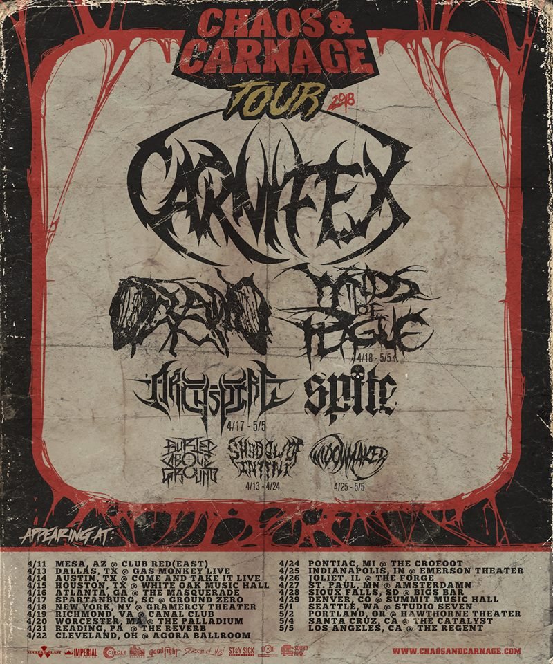 FIRST NIGHT OF TOUR TONIGHT. WHAT THE FUCK IS UP MESA? 💀 #chaosandcarnage