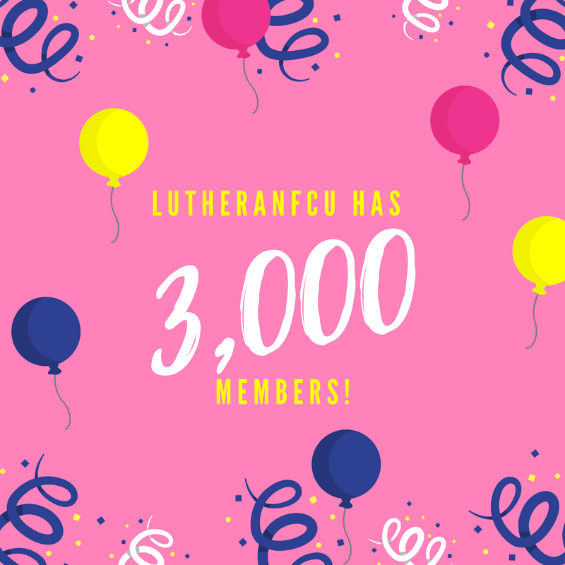 lutheranfcu's tweet photo. Today LutheranFCU reached 3,000 membersππ!!
We look forward to continuing to serve our members and for all the members still to come!ππ
#3000Members #ReachingGoals #Blessed https://t.co/QPNLVVqid8