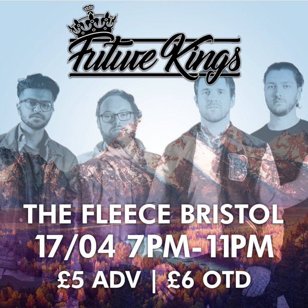 #BRISTOL! We’re playing a tasty little show at <a href="/FleeceBristol/">The Fleece</a> next Tuesday! Come down and party!

Click the link below for CHEAP advance tickets and/or a HALF-PRICE FK logo tee!

futurekingsuk.bandcamp.com/merch

#LiveMusic #AltRock #AlternativeRock #TheFleece