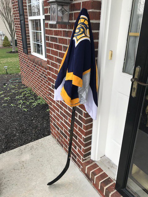 The Springford Ice Hockey Club supports our hockey families in Humboldt. #SticksOutForHumboldt