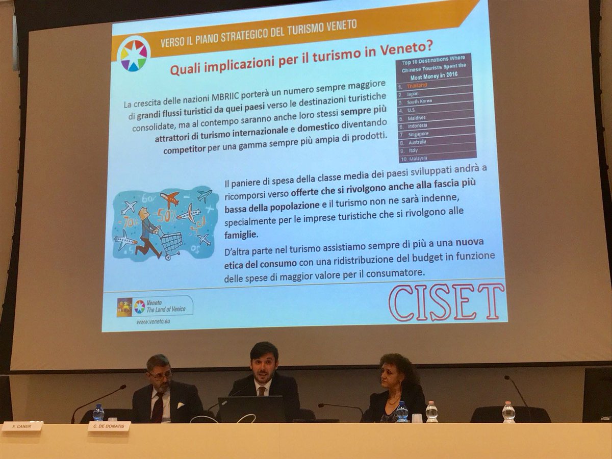 DamianoDeMarchi's tweet photo. Verso il Piano Strategico del Turismo in Veneto. Ho avuto il privilegio presentare il contributo @ilCISET in questa importante giornata di partenza. https://t.co/oru63K7glT
