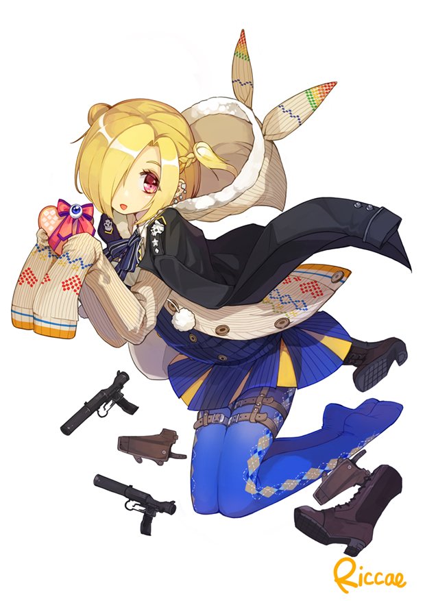 Kamiriri_'s tweet photo. "I promise you that none of those weapons are real.

I swear!"

Sure. https://t.co/15tK2cCm6G