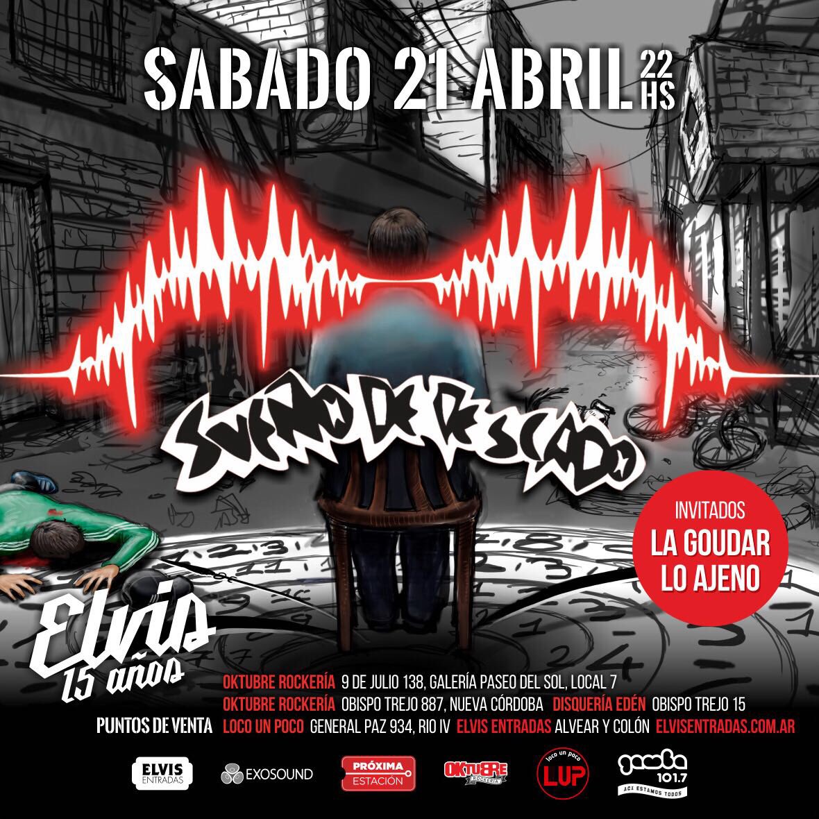 LoAjenoOficial's tweet photo. Para los colgados que todavía no se enteraron, el 21 con @loajenooficial abrimos el show de @sdepescado en @elvisriocuarto. Peguen el grito por las anticipadas que vuelan!! #rock #rocknacional #elvisbar #sueñodepescado #lagoudar
#loajeno
#LoAjenoStaff @Diente_sdp https://t.co/XB6DCbixyI