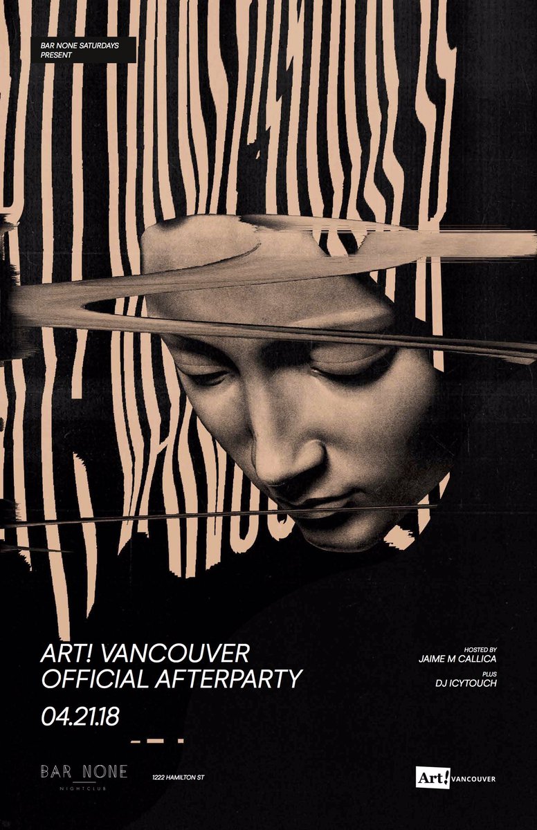 Art_Vancouver's tweet image. Excited to announce our AFTER PARTIES!! 
⏩Thursday, April 19th: @hellogoodbyebar 
⏩Friday, April 20th: MIA 
⏩Saturday, April 21st: @barnoneclub &amp;amp; Thank you @jaimecallica for hosting us!! ✨💃🏻💥