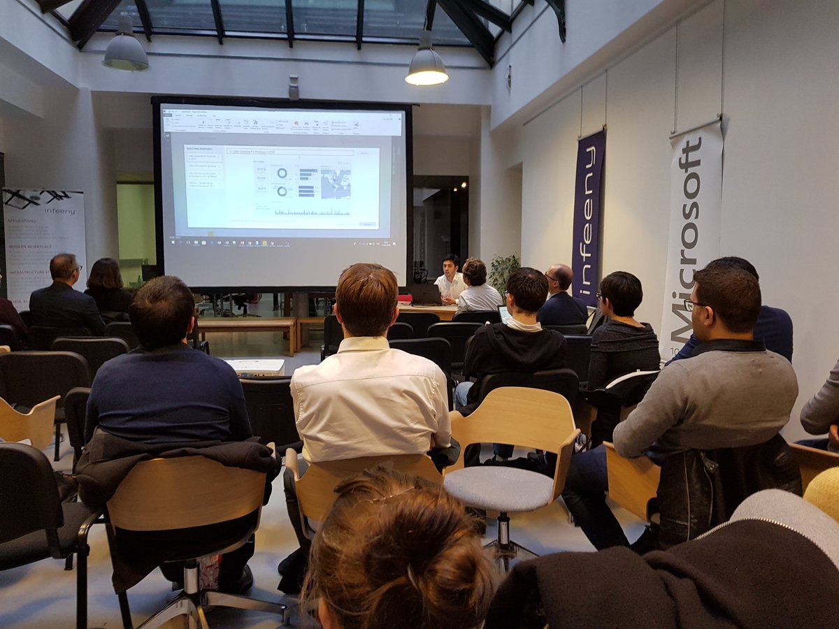 paulpeton's tweet photo. Les nouveautes avril 2018 par @Datatouille chez @Infeeny_fr lors du meetup @ClubPowerBI On parle Q&amp;A https://t.co/pCSJguZcDO