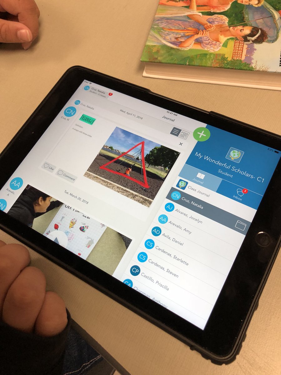 coffeeSTEM's tweet photo. C1 took math outside today.☀️Discovering polygons and quadrilaterals on the playground was a blast! We love creating and sharing with @Seesaw #5thgradegeometry #outdoormath #sunshineandresearch https://t.co/wQFgsEnKZj