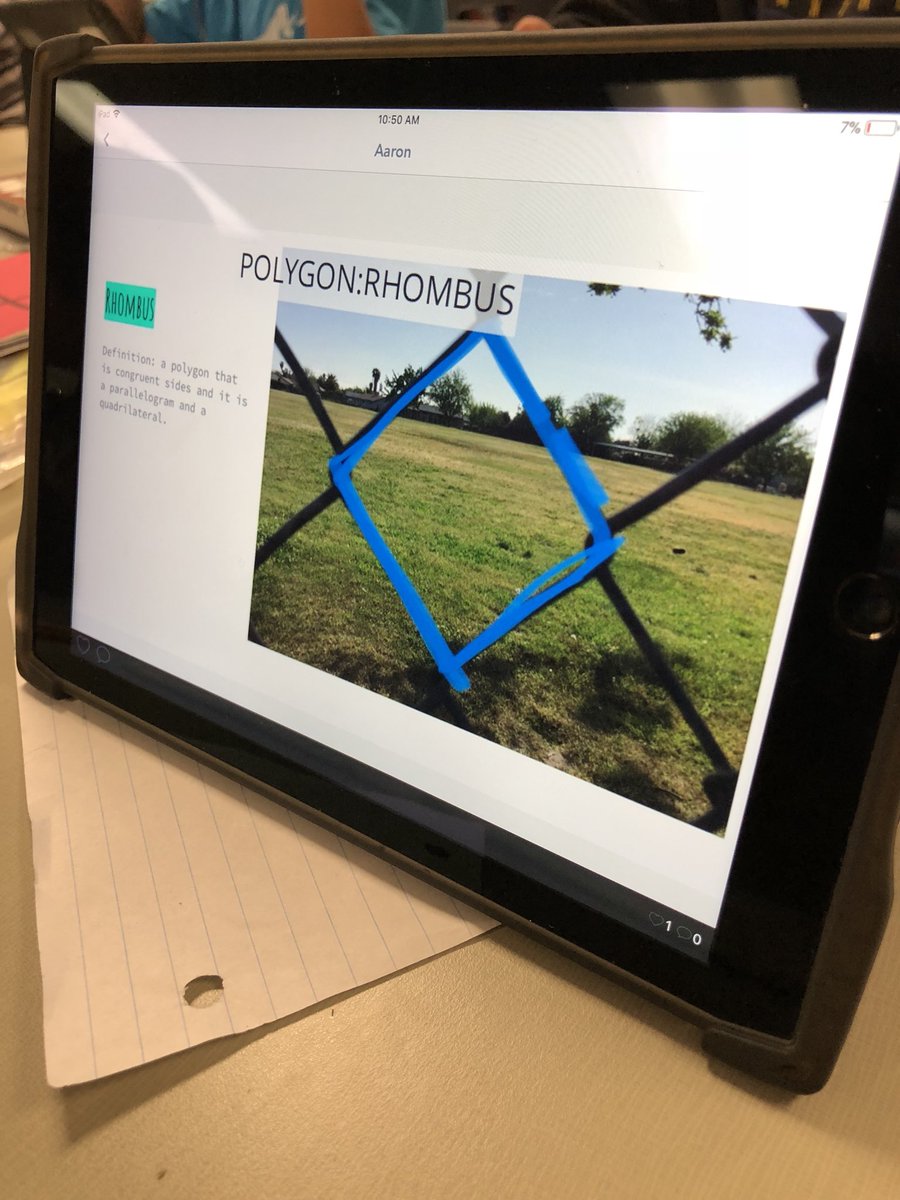 coffeeSTEM's tweet photo. C1 took math outside today.☀️Discovering polygons and quadrilaterals on the playground was a blast! We love creating and sharing with @Seesaw #5thgradegeometry #outdoormath #sunshineandresearch https://t.co/wQFgsEnKZj