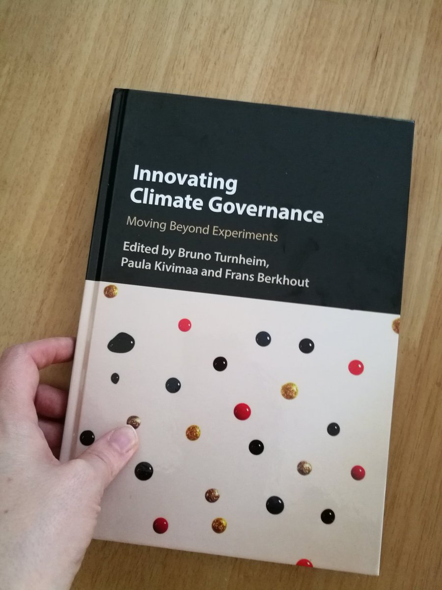 Nice mail received today from @CambridgeUP 😊 #climategovernance #experiments