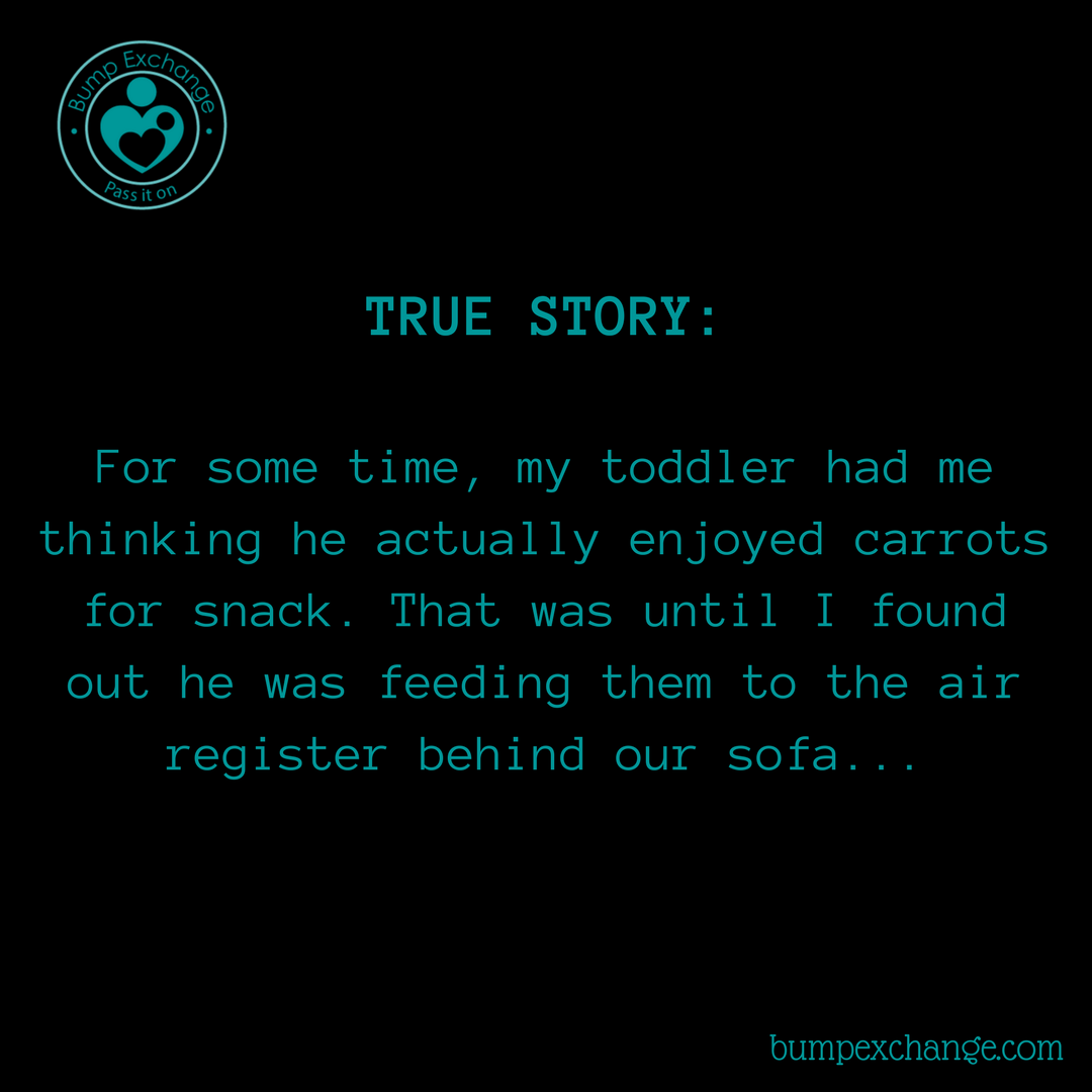 Bump_Exchange's tweet photo. Poor carrots....
#BumpExchange #TrueStory #Relatable #Toddler #food #eating #toddlerdiet #snacktime https://t.co/GBT13bJoV9