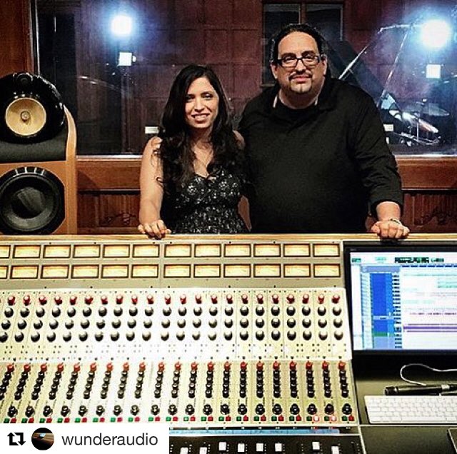lauramariemusic's tweet photo. Hey! @wunderaudio posted this sweet pic of @mackdamon and I behind their beautiful console! Scroll through their gallery to see their amazing gear and more familiar faces. #wunderaudio https://t.co/F8PGXfnRBD
