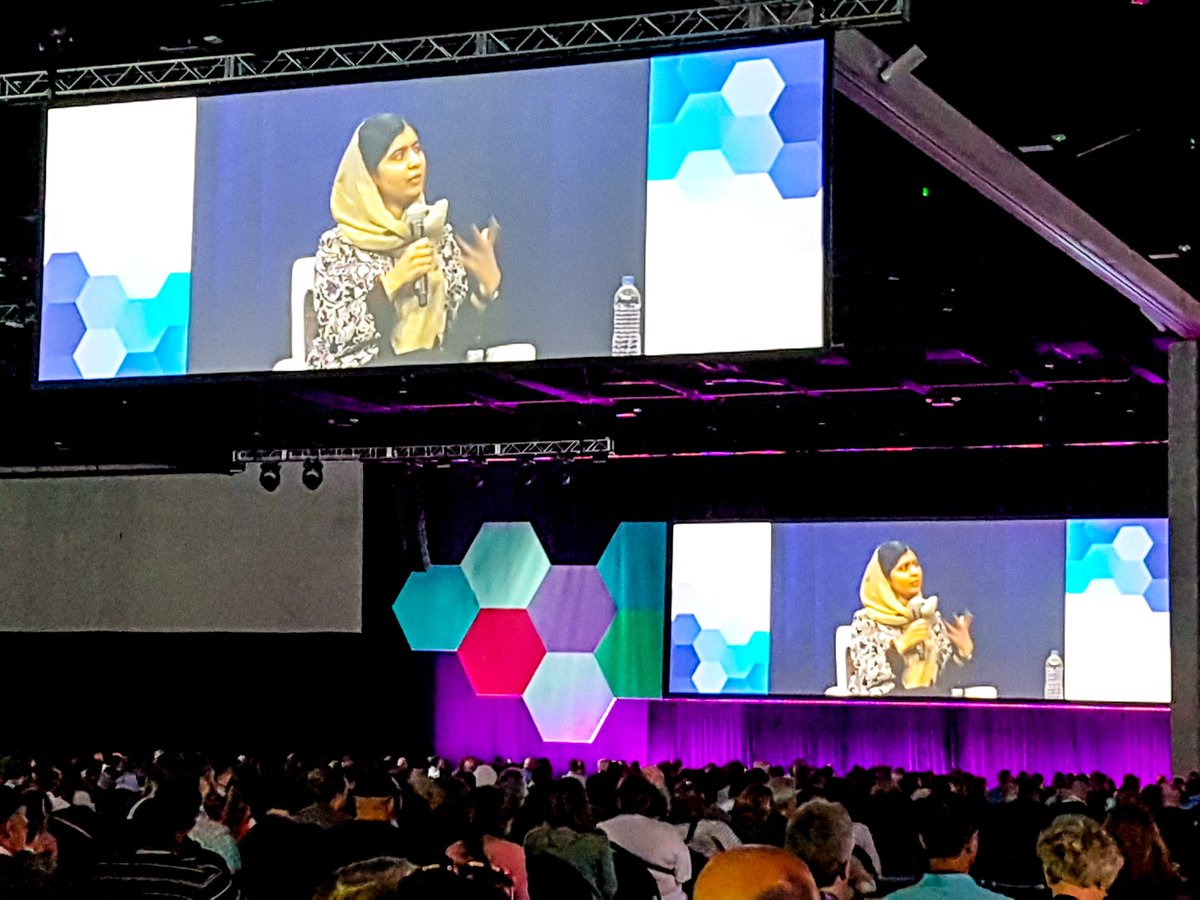 It's my body, my choice, how I dress, how I walk, what I study! 

Things would never change if you stay quiet! 

Really loved to hear from @Malala

Great keynote choices at #elive18 
#girlpower 
#poweredbypassion