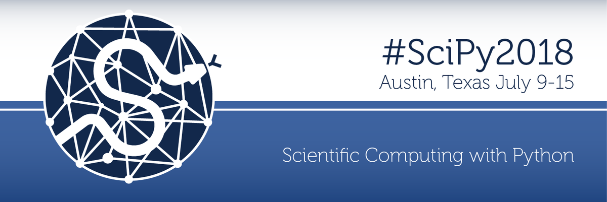 SciPyConf's tweet image. #SciPy2018 is thrilled to announce the list of conference talks and posters. We would like to thank everyone who submitted. ow.ly/u8Rn30jpYss