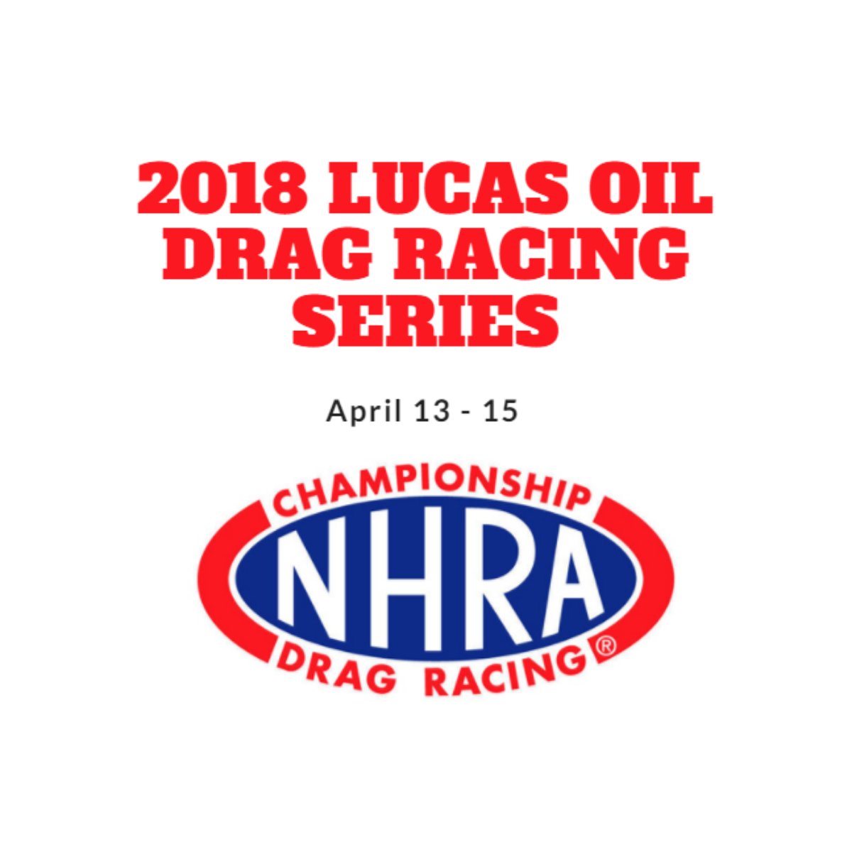 Good luck to all the competitors! We'll see everyone there on Friday.