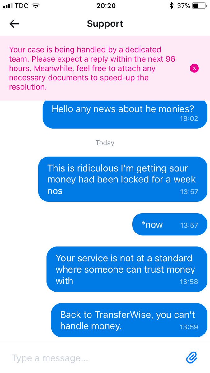 edozar's tweet image. They call it support a la @RevolutApp