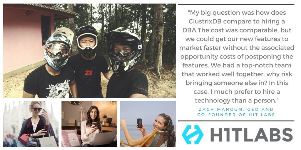 Hit Labs, which created the popular Bubble Group Messenger App, migrated to ClustrixDB from Amazon's Aurora to scale their write-heavy workloads. Here's their story: clustrix.com/resources/cust…