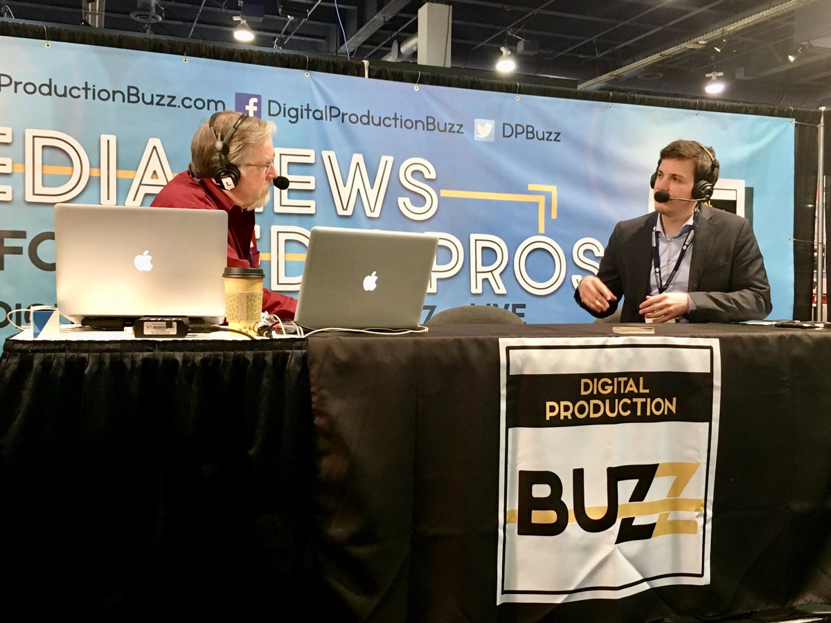 bitmovin's tweet photo. @Bitmovin CEO Stefan Lederer talking to @DPBuzz about using API-based products for end-to-end workflows, advanced compression and the transition to online streaming. #videodeveloper #tools #software #infrastructure @bitmovin #nab2018 https://t.co/gOCWQOjZKU
