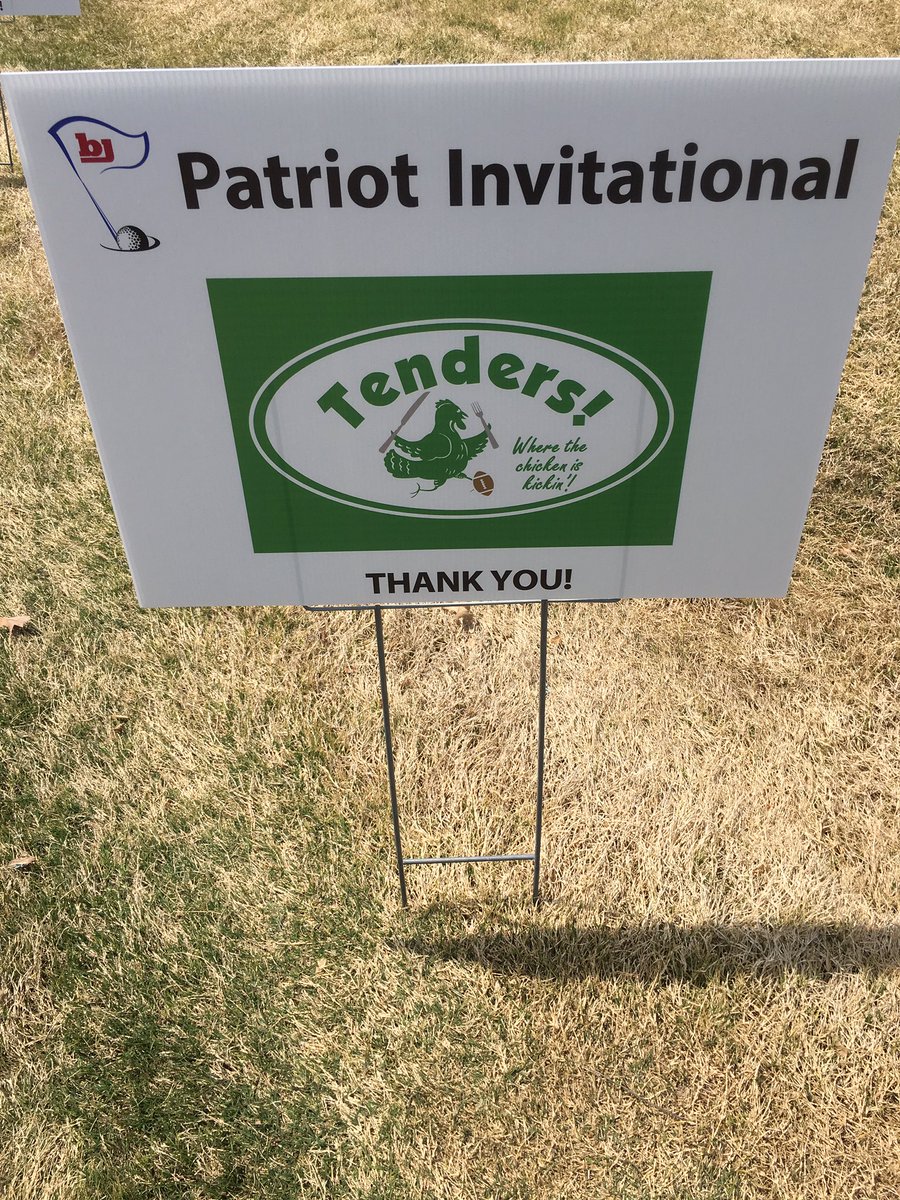 BJHSGOLFTEAM's tweet photo. We want to thank all of our sponsors! Thank you for supporting the 2018 Patriot Invitational and the Bob Jones  Golf Team! https://t.co/jtn6KcwGZT