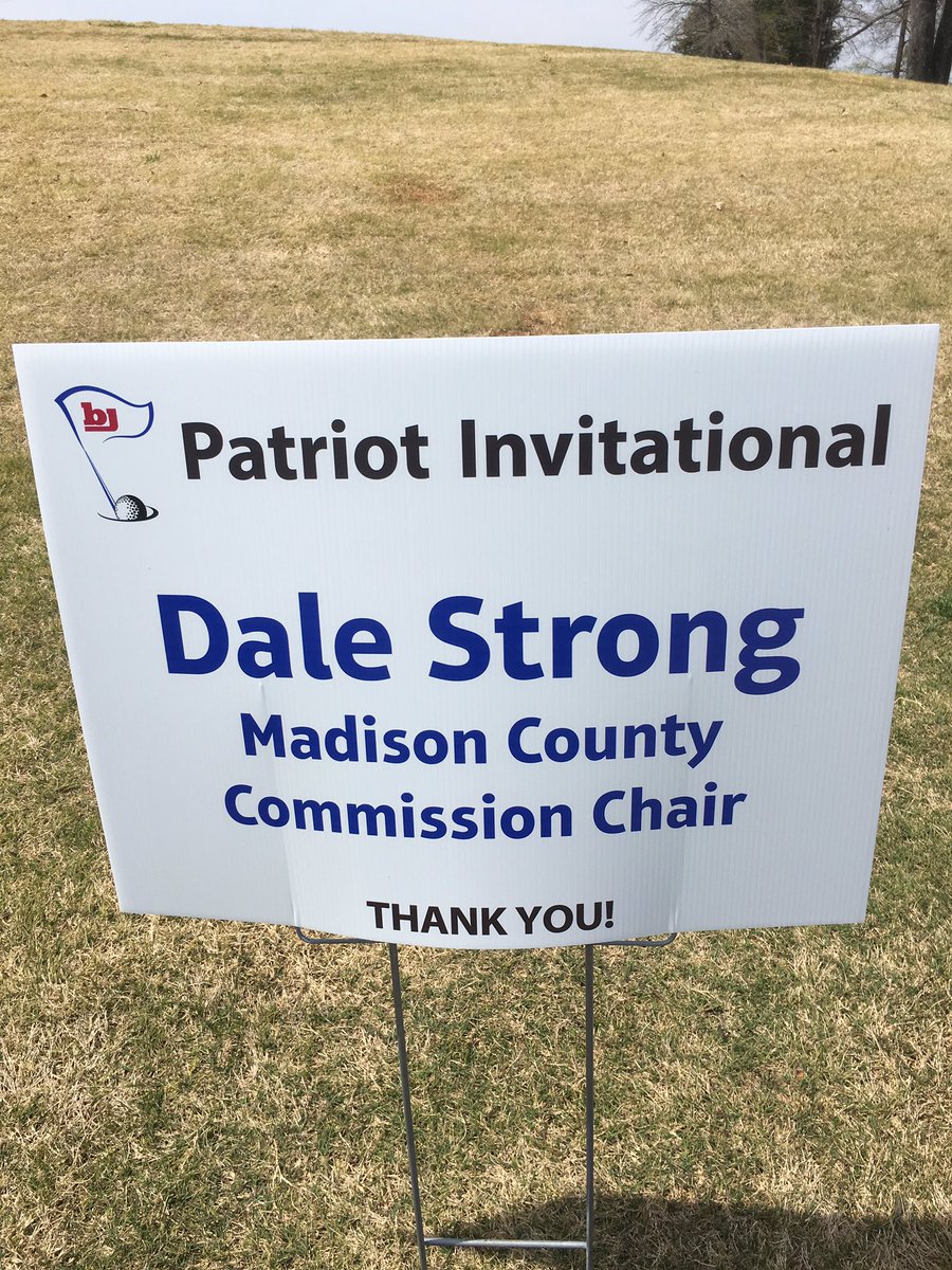 BJHSGOLFTEAM's tweet photo. We want to thank all of our sponsors! Thank you for supporting the 2018 Patriot Invitational and the Bob Jones  Golf Team! https://t.co/Pg8Emcwe1Q
