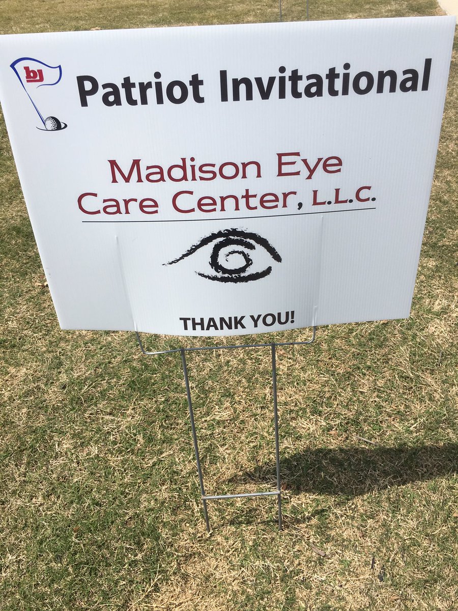BJHSGOLFTEAM's tweet photo. We want to thank all of our sponsors! Thank you for supporting the 2018 Patriot Invitational and the Bob Jones  Golf Team! https://t.co/Pg8Emcwe1Q
