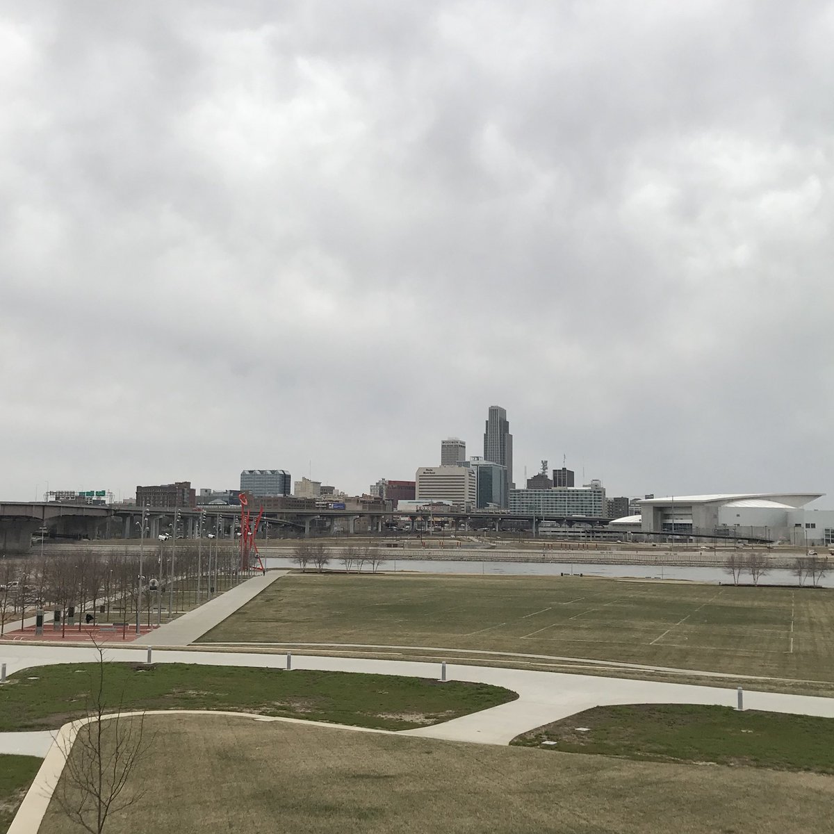 DanielLawse's tweet photo. Lyft from DT Omaha to River’s Edge Park. Walk across the Bob Kerry Pedestrian Bridge. @HeartlandBcycle back to @verdisgroup #multimodallife https://t.co/q1DiaLu8iM