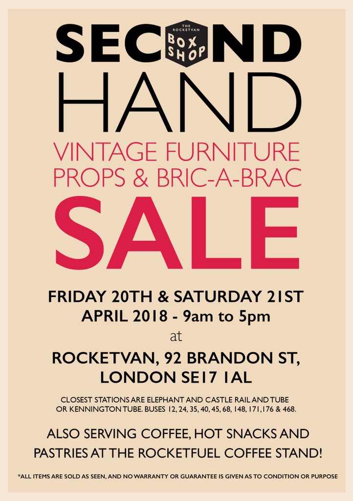 gabbylthomas's tweet image. For any vintage furniture lover!!Save the date!! @RVBoxShop #vintagefurniture#props#bargains