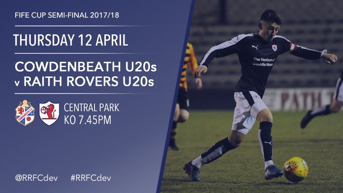 RRFCdev's tweet photo. MATCH | Cowdenbeath take two! Tomorrow night we travel to Central Park for the Fife Cup semi-final. Admission: £5 adults / £3 children #RRFCdev https://t.co/mkIziwtqZQ