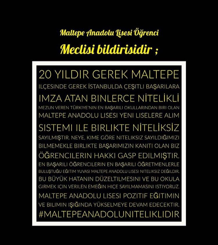 #MaltepeAnadoluNiteliklidir Bu hatanın düzeltilmesini istiyoruz.