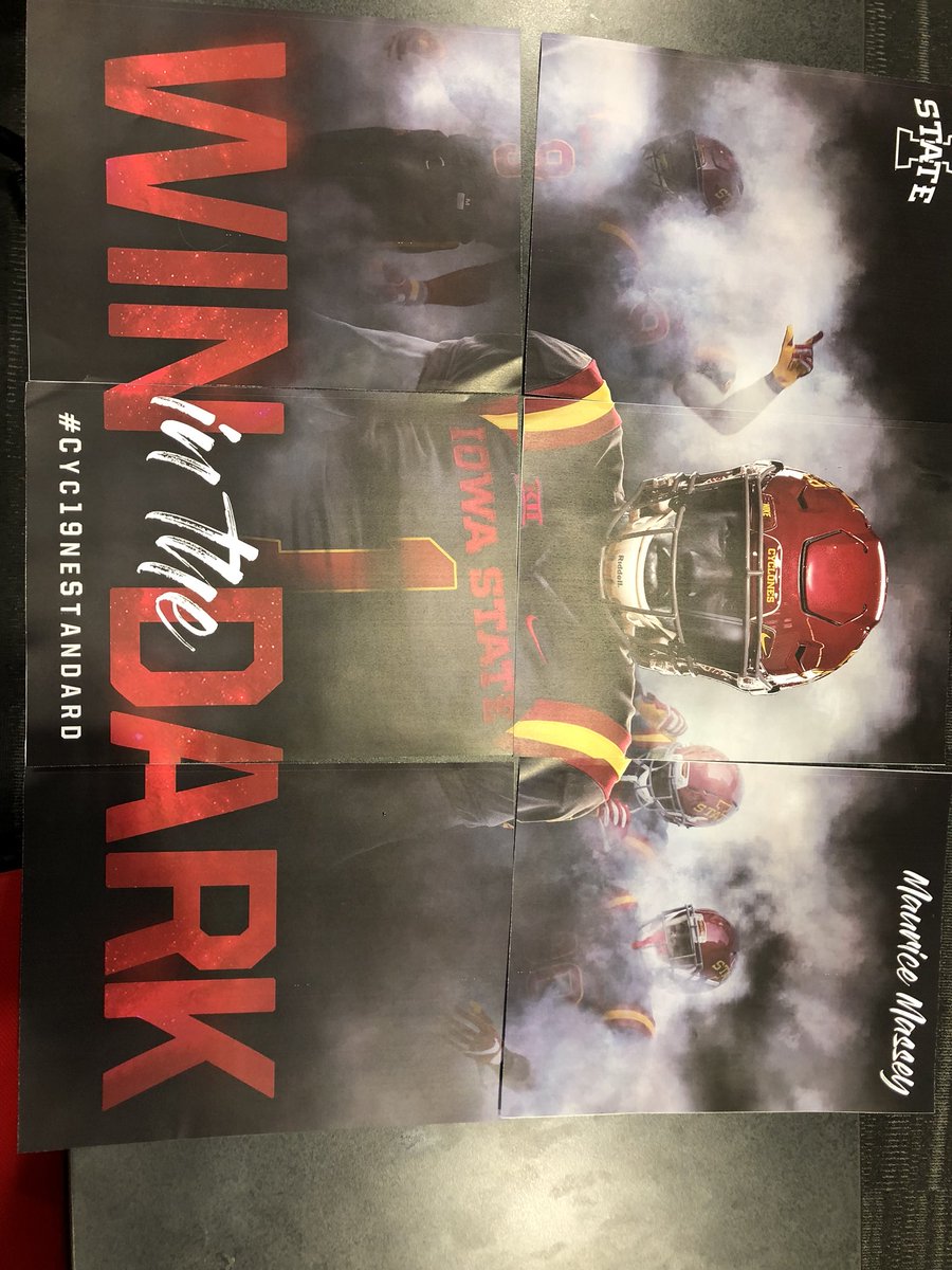 xfactormaurice's tweet photo. @CoachGolesh @CoachBGasser @IowaStateFB #WinInTheDark #cyclonation https://t.co/qvbkFsJNUM
