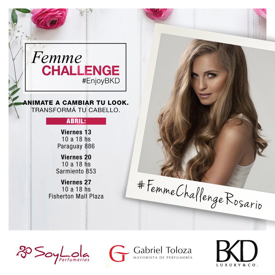 BKDcosmetics's tweet photo. ✨FEMME CHALLENGE✨
¡Animate a cambiar el #look! 💇‍♀️ Si estás en #BsAs o #Rosario, pedí un turno y dejá que nuestros expertos mimen tu #cabello. ¡Agendalo! 😍#EnjoyBKD

 👉 El desafío incluye un peinado, aplicación de cualquier producto de Finalizado y asesoramiento 👈 https://t.co/B63v4w3Swt