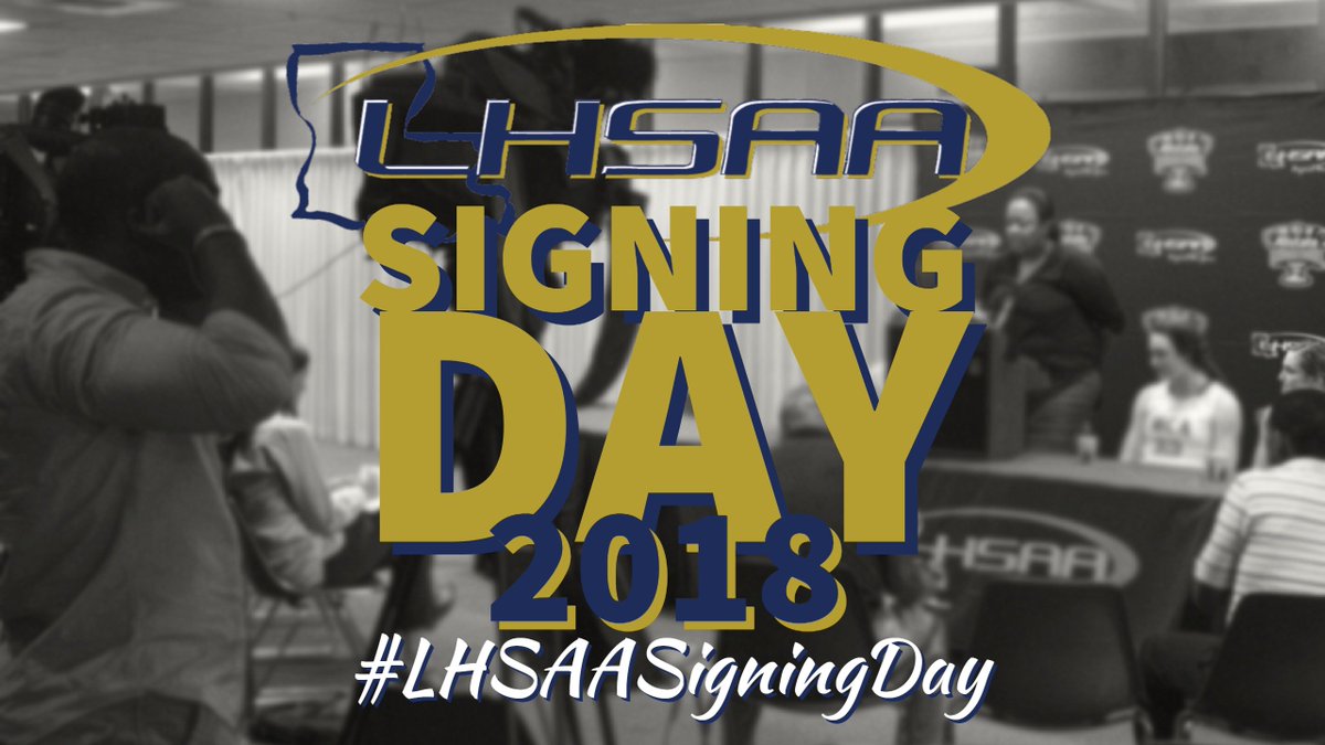 LHSAA's tweet photo. #LHSAASigningDay https://t.co/hOzS0DnzRC