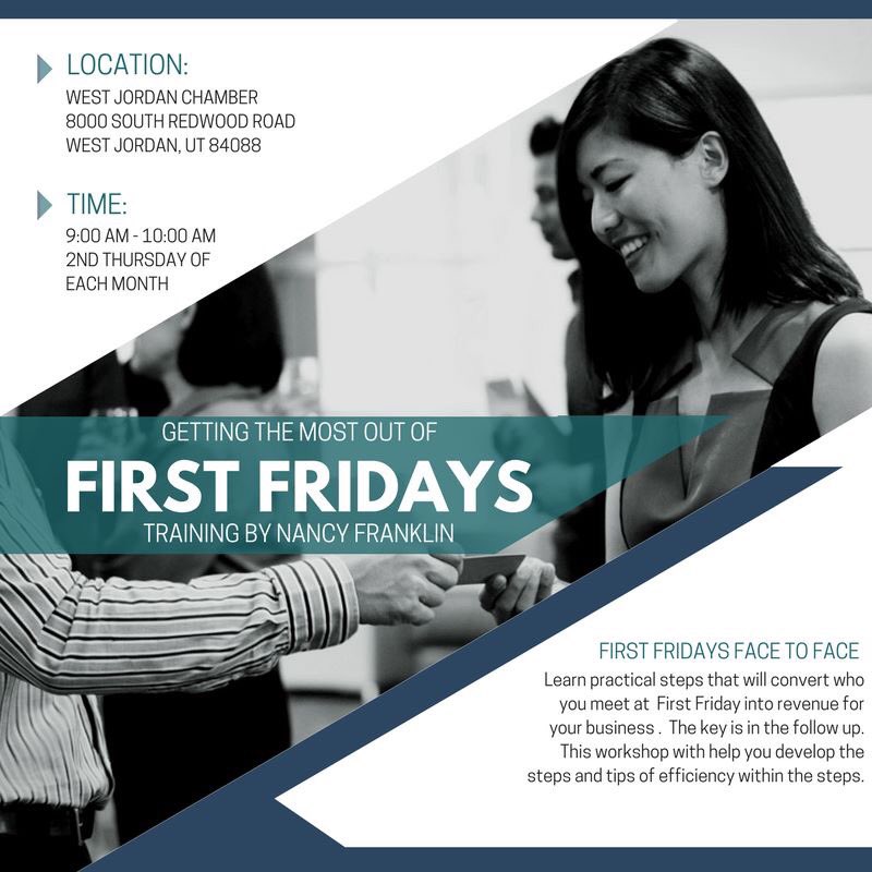 #firstfridays #getthemostout #networking #workshop #learnnewtips #westjordanchamber
