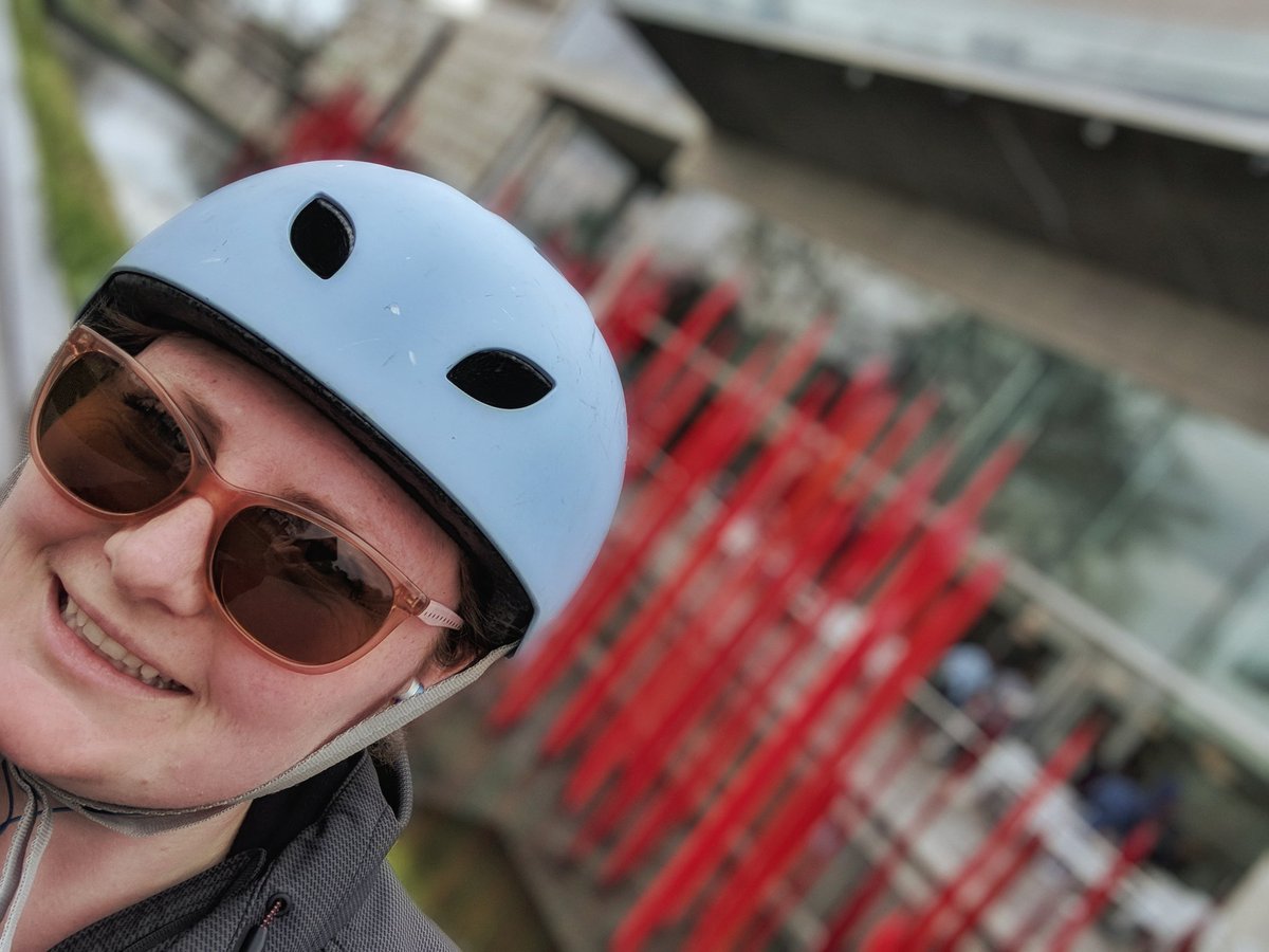 Used my power outage day to bike to the #VMFA for some self guided professional development! #wellnesswednesday #bikesafety