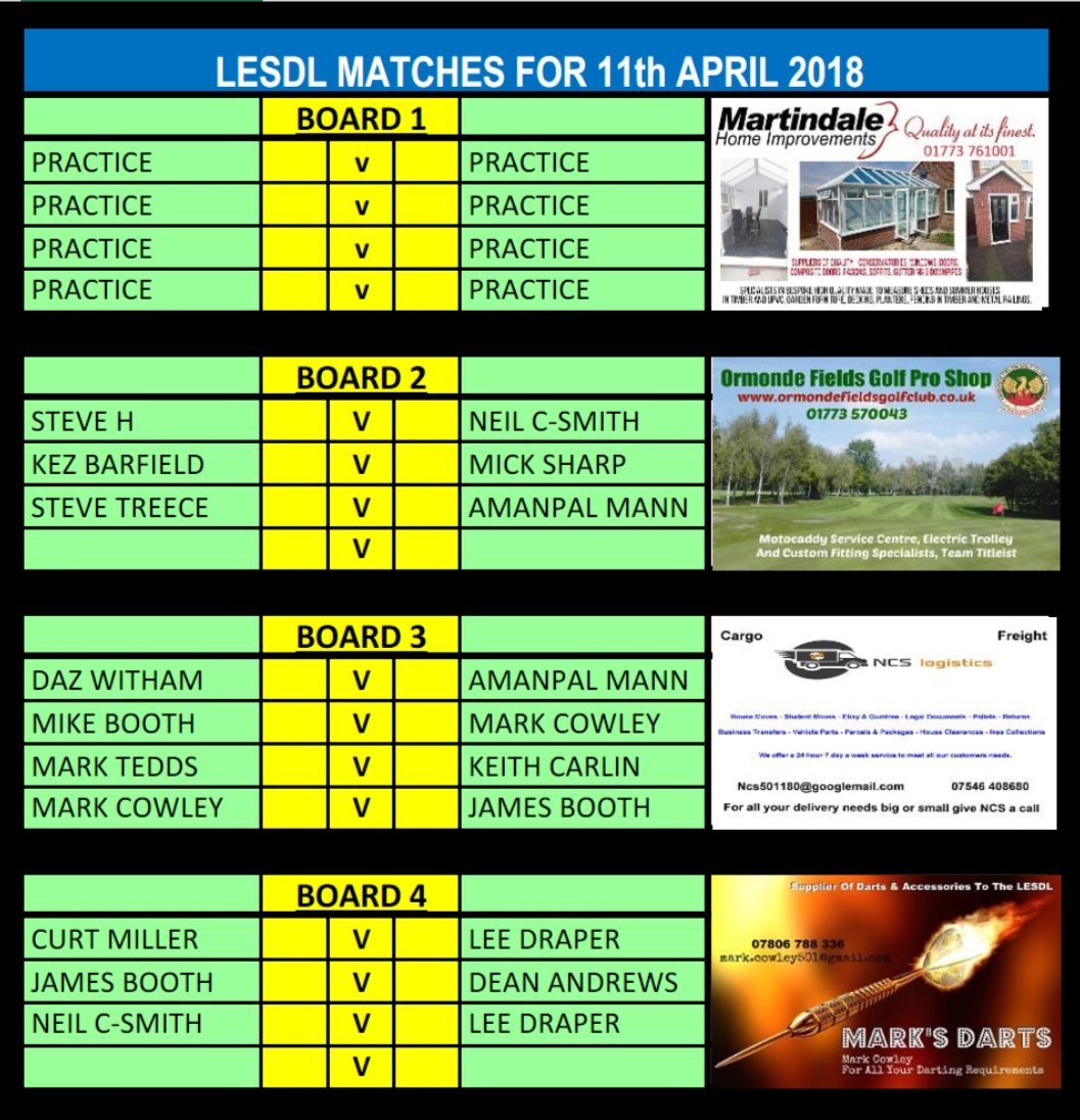 Here's tonight's order of play #lovethedarts